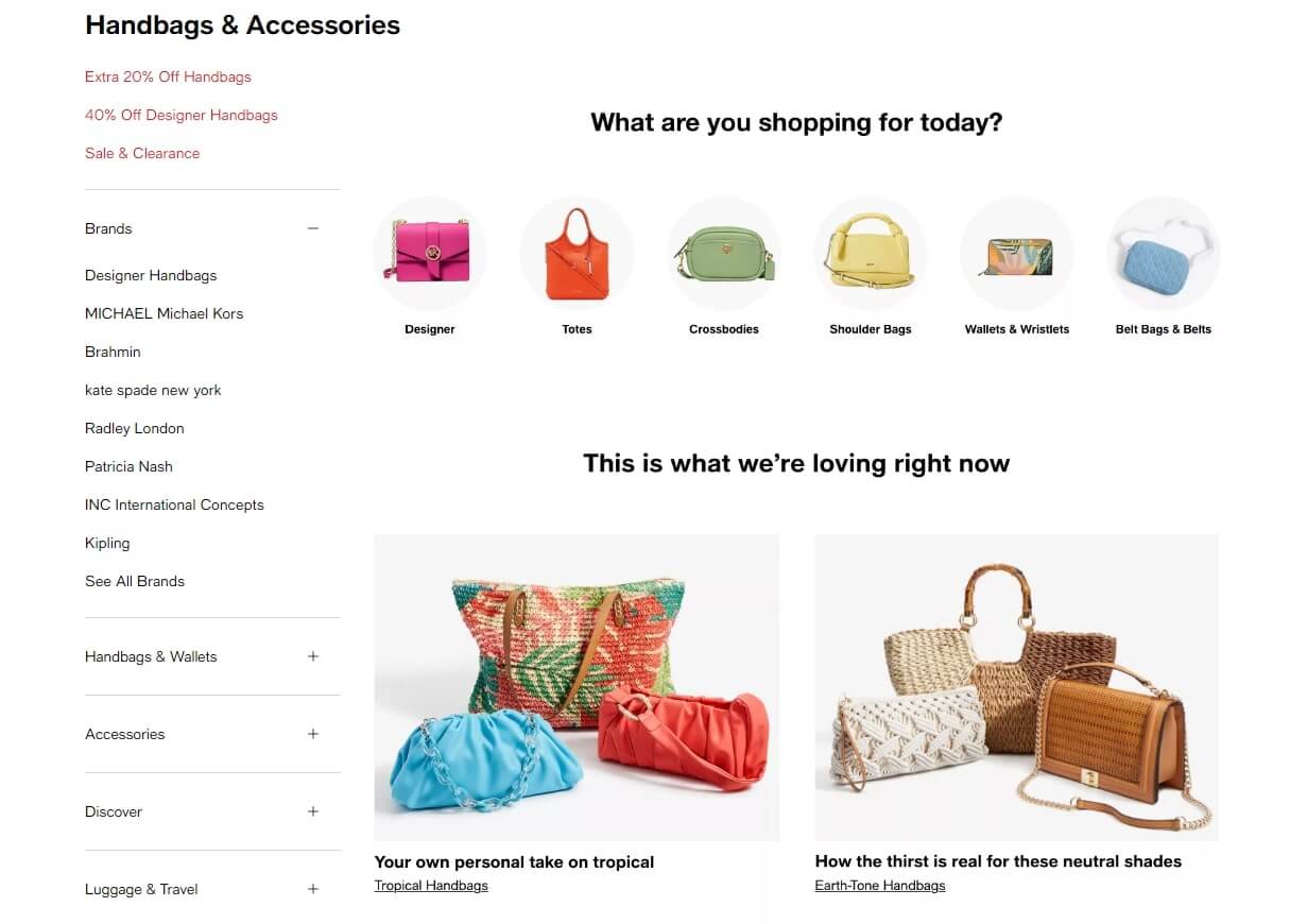 Macy's Filter Ui